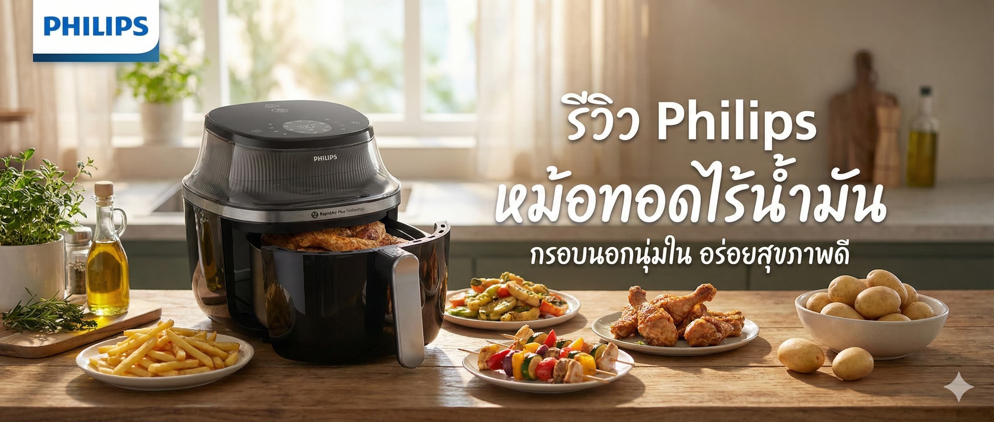 เจาะลึก Philips NA331 Air Fryer: หม้อทอด ไร้น้ำมัน ที่ตอบโจทย์คนรักสุขภาพและชีวิตที่ง่ายขึ้น